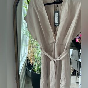 Satin wrap mini dress